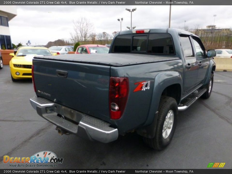 2006 Chevrolet Colorado Z71 Crew Cab 4x4 Blue Granite Metallic / Very Dark Pewter Photo #3