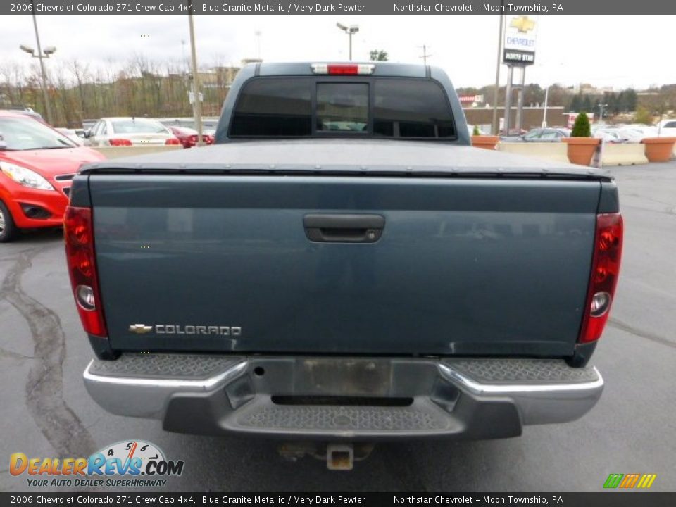 2006 Chevrolet Colorado Z71 Crew Cab 4x4 Blue Granite Metallic / Very Dark Pewter Photo #4