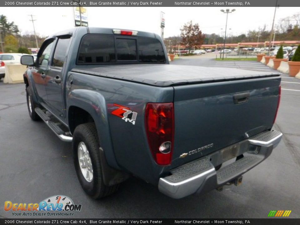 2006 Chevrolet Colorado Z71 Crew Cab 4x4 Blue Granite Metallic / Very Dark Pewter Photo #5