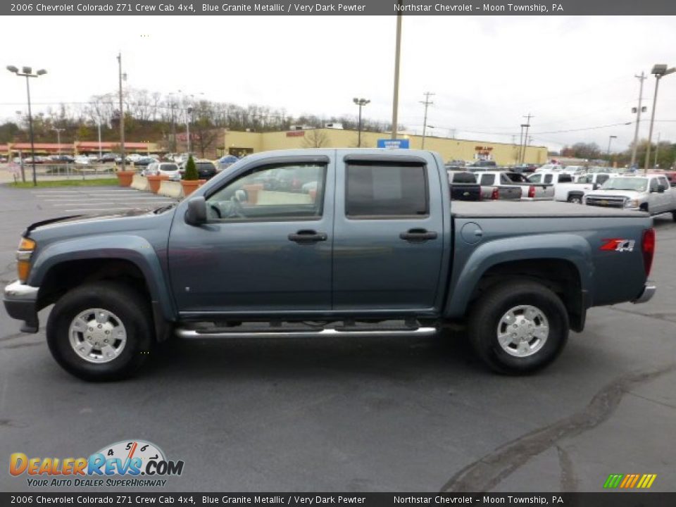 2006 Chevrolet Colorado Z71 Crew Cab 4x4 Blue Granite Metallic / Very Dark Pewter Photo #6