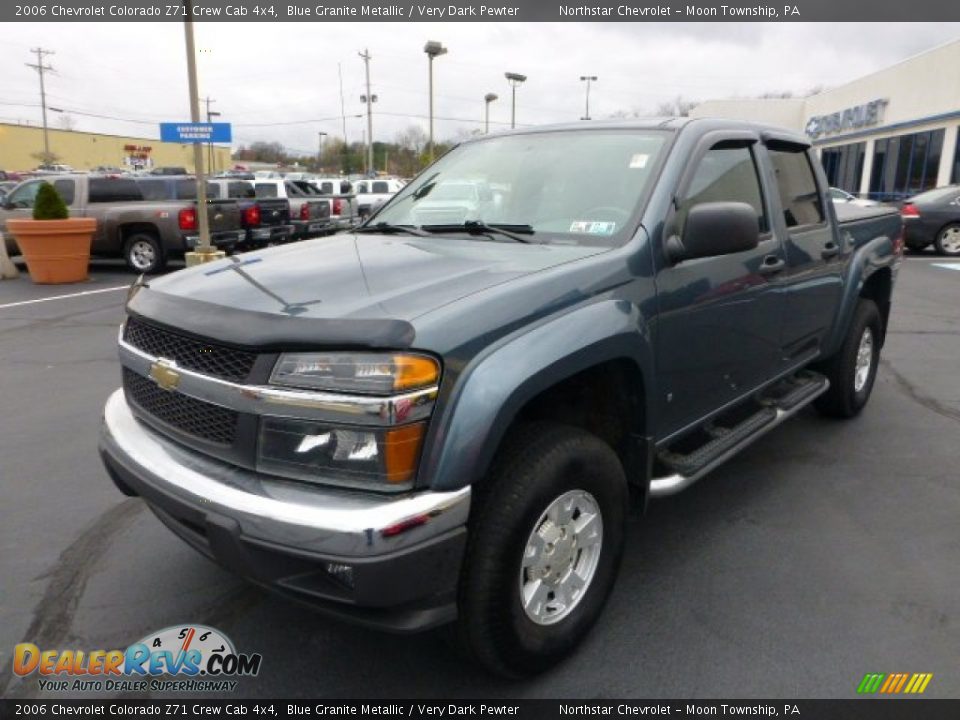 2006 Chevrolet Colorado Z71 Crew Cab 4x4 Blue Granite Metallic / Very Dark Pewter Photo #7