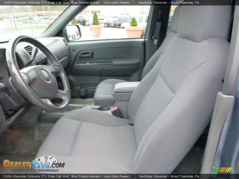2006 Chevrolet Colorado Z71 Crew Cab 4x4 Blue Granite Metallic / Very Dark Pewter Photo #10