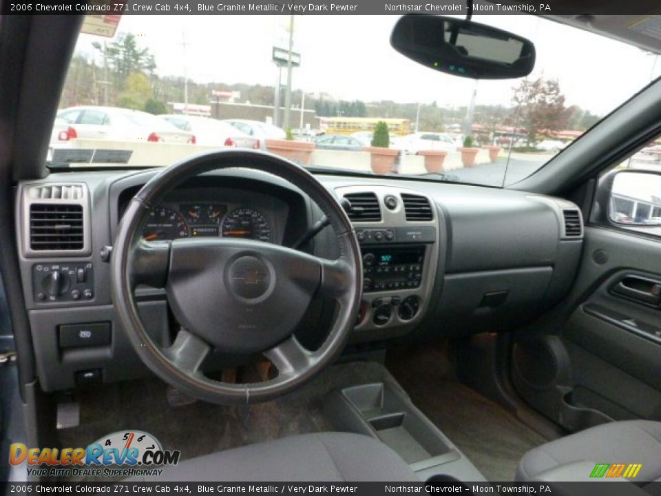 2006 Chevrolet Colorado Z71 Crew Cab 4x4 Blue Granite Metallic / Very Dark Pewter Photo #12