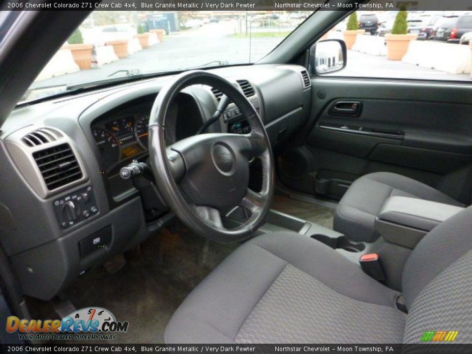 2006 Chevrolet Colorado Z71 Crew Cab 4x4 Blue Granite Metallic / Very Dark Pewter Photo #15