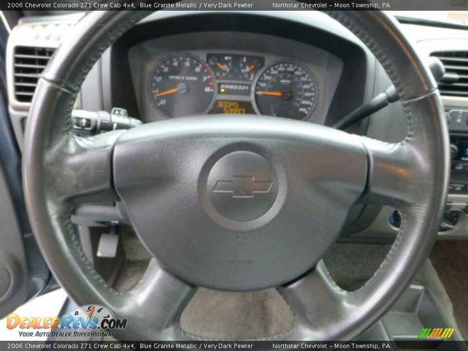 2006 Chevrolet Colorado Z71 Crew Cab 4x4 Blue Granite Metallic / Very Dark Pewter Photo #16