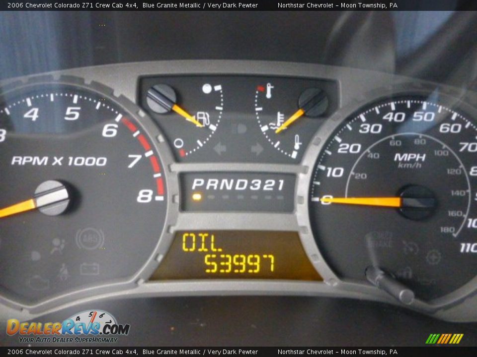 2006 Chevrolet Colorado Z71 Crew Cab 4x4 Blue Granite Metallic / Very Dark Pewter Photo #20