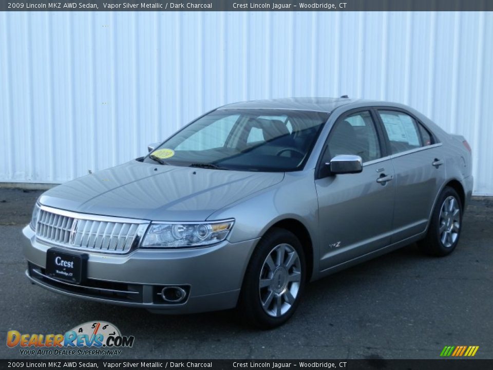 2009 Lincoln MKZ AWD Sedan Vapor Silver Metallic / Dark Charcoal Photo #1