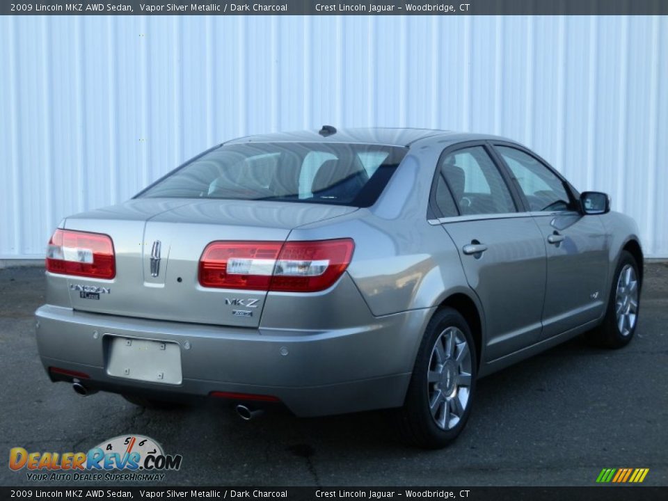 2009 Lincoln MKZ AWD Sedan Vapor Silver Metallic / Dark Charcoal Photo #4