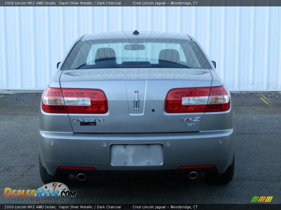 2009 Lincoln MKZ AWD Sedan Vapor Silver Metallic / Dark Charcoal Photo #5
