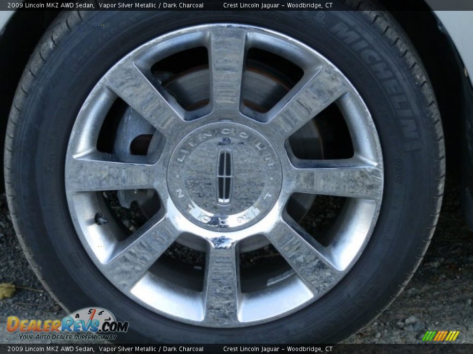 2009 Lincoln MKZ AWD Sedan Vapor Silver Metallic / Dark Charcoal Photo #17