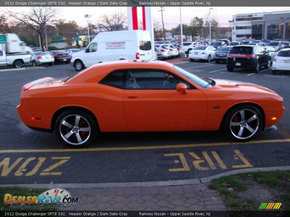 2012 Dodge Challenger SRT8 392 Header Orange / Dark Slate Gray Photo #5