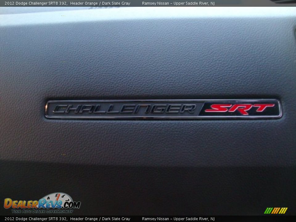 2012 Dodge Challenger SRT8 392 Header Orange / Dark Slate Gray Photo #22