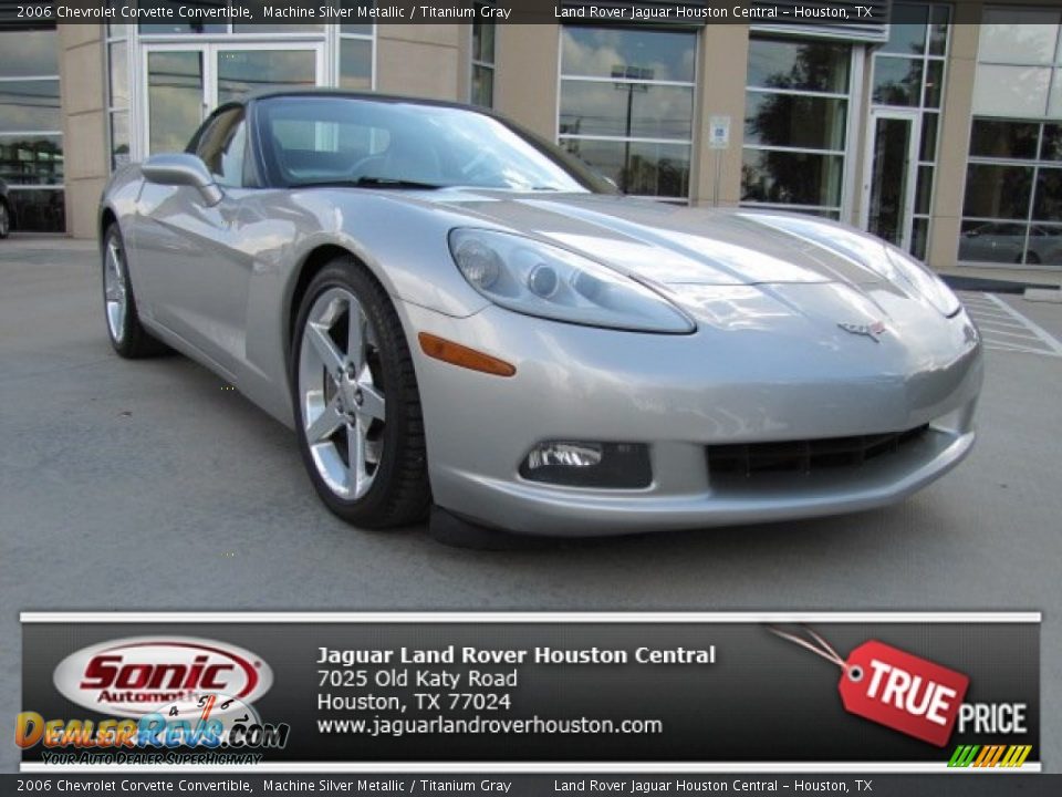 2006 Chevrolet Corvette Convertible Machine Silver Metallic / Titanium Gray Photo #1