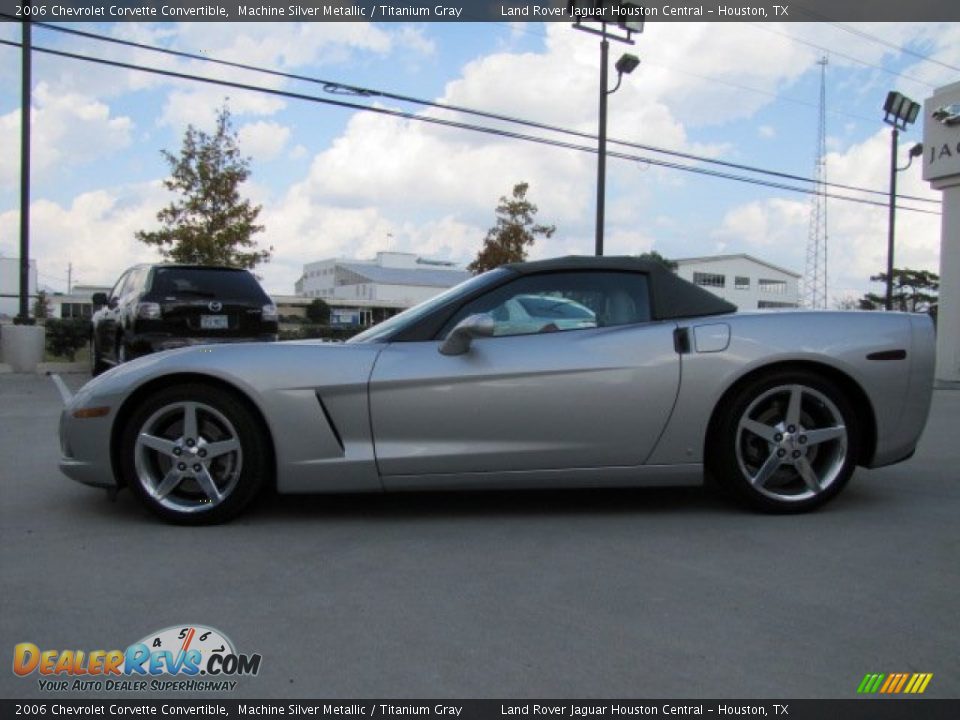 2006 Chevrolet Corvette Convertible Machine Silver Metallic / Titanium Gray Photo #7