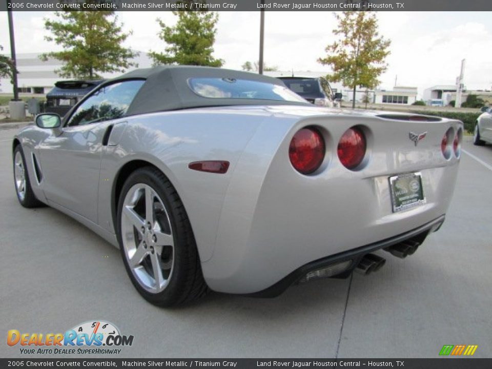 2006 Chevrolet Corvette Convertible Machine Silver Metallic / Titanium Gray Photo #8