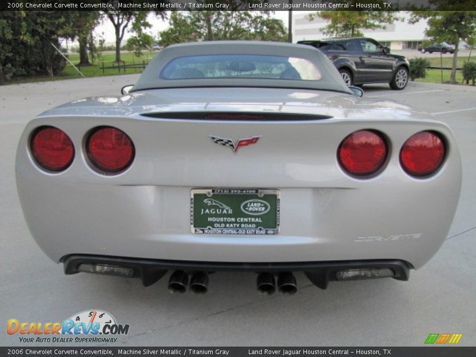 2006 Chevrolet Corvette Convertible Machine Silver Metallic / Titanium Gray Photo #9