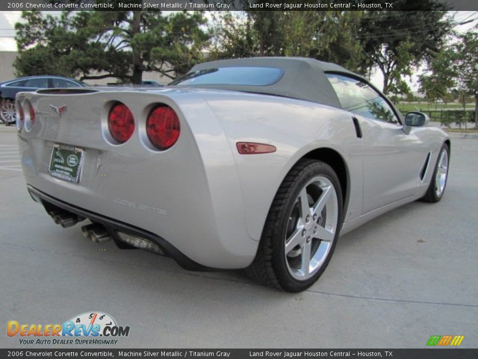 2006 Chevrolet Corvette Convertible Machine Silver Metallic / Titanium Gray Photo #10