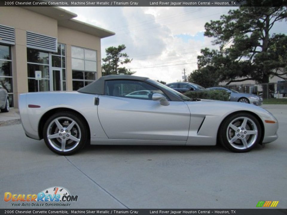 2006 Chevrolet Corvette Convertible Machine Silver Metallic / Titanium Gray Photo #11