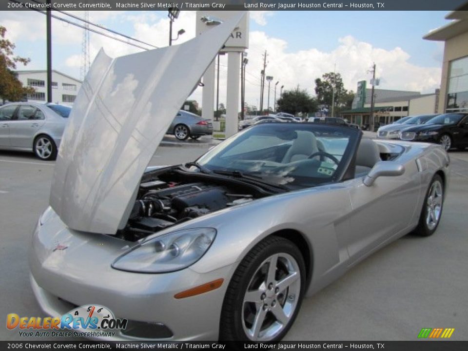 2006 Chevrolet Corvette Convertible Machine Silver Metallic / Titanium Gray Photo #14