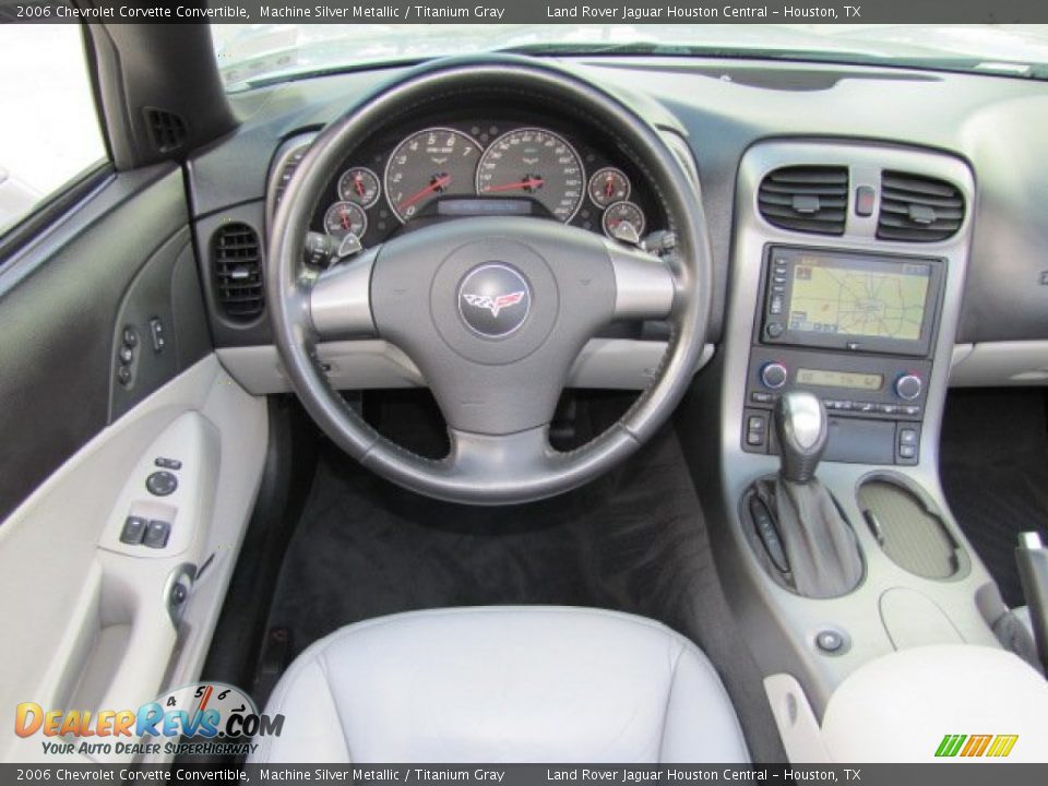 2006 Chevrolet Corvette Convertible Machine Silver Metallic / Titanium Gray Photo #16