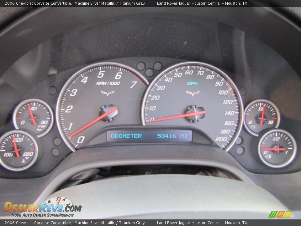 2006 Chevrolet Corvette Convertible Gauges Photo #26