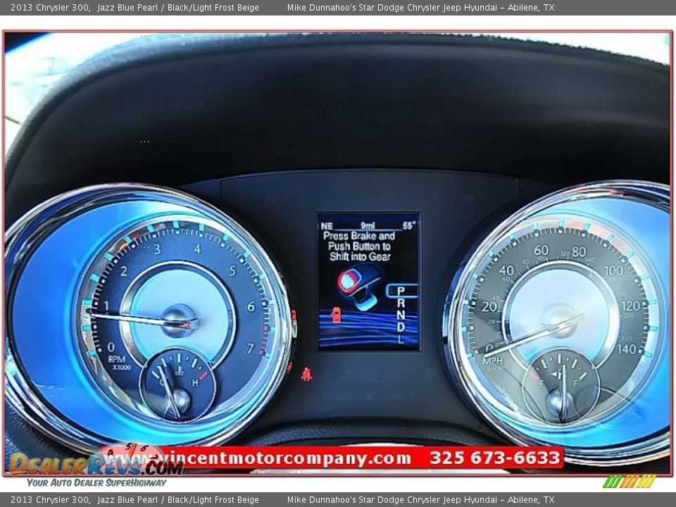2013 Chrysler 300 Jazz Blue Pearl / Black/Light Frost Beige Photo #27