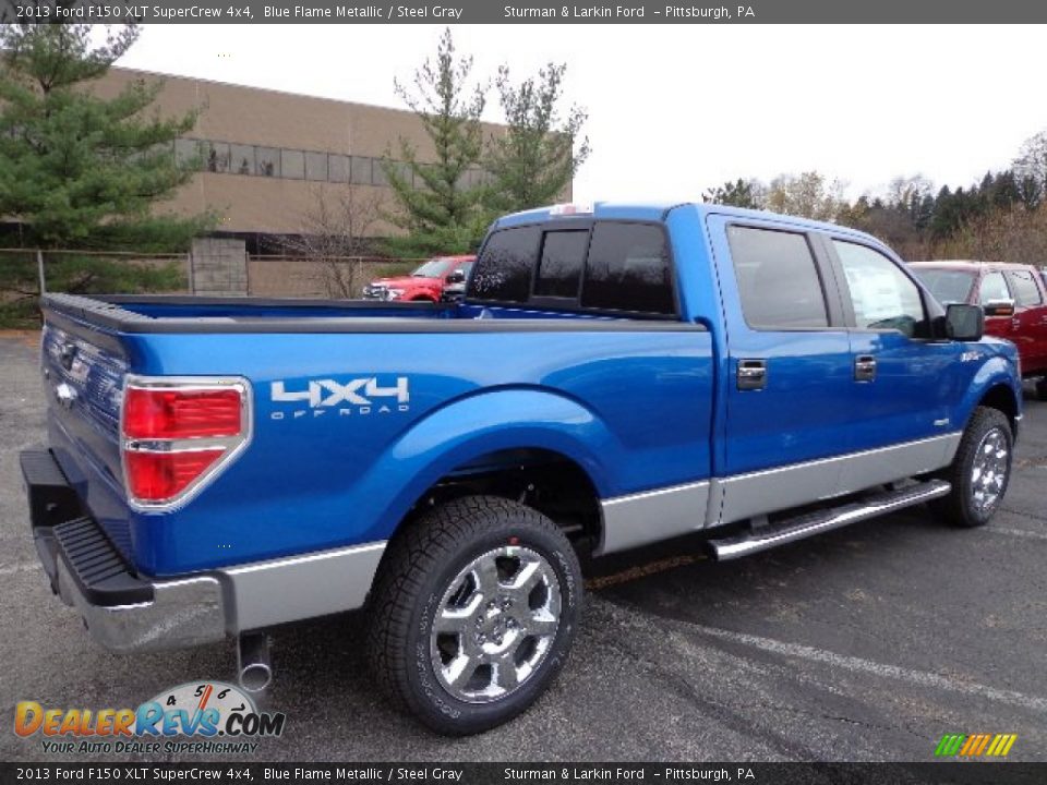 Blue Flame Metallic 2013 Ford F150 XLT SuperCrew 4x4 Photo #2