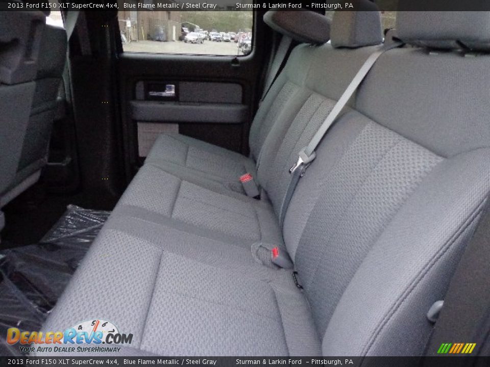 Rear Seat of 2013 Ford F150 XLT SuperCrew 4x4 Photo #9