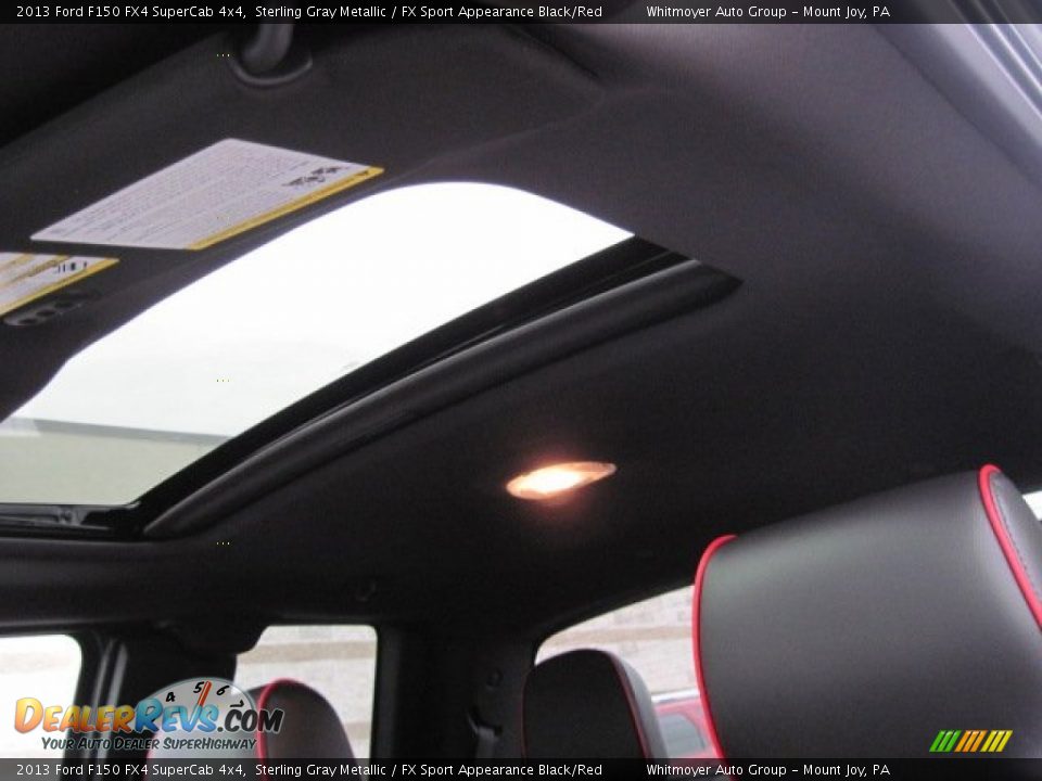 2013 Ford F150 FX4 SuperCab 4x4 Sterling Gray Metallic / FX Sport Appearance Black/Red Photo #7