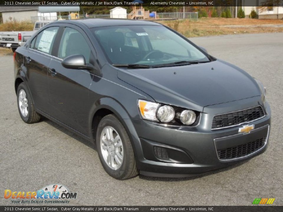 2013 Chevrolet Sonic LT Sedan Cyber Gray Metallic / Jet Black/Dark Titanium Photo #1