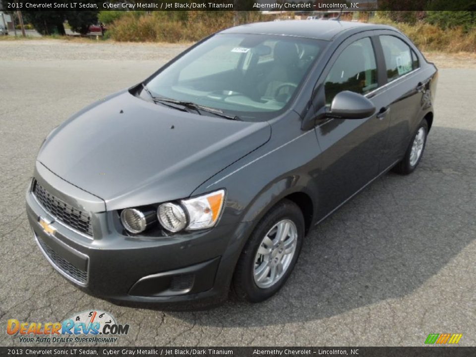 2013 Chevrolet Sonic LT Sedan Cyber Gray Metallic / Jet Black/Dark Titanium Photo #2