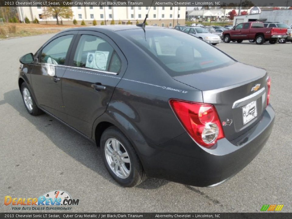2013 Chevrolet Sonic LT Sedan Cyber Gray Metallic / Jet Black/Dark Titanium Photo #5