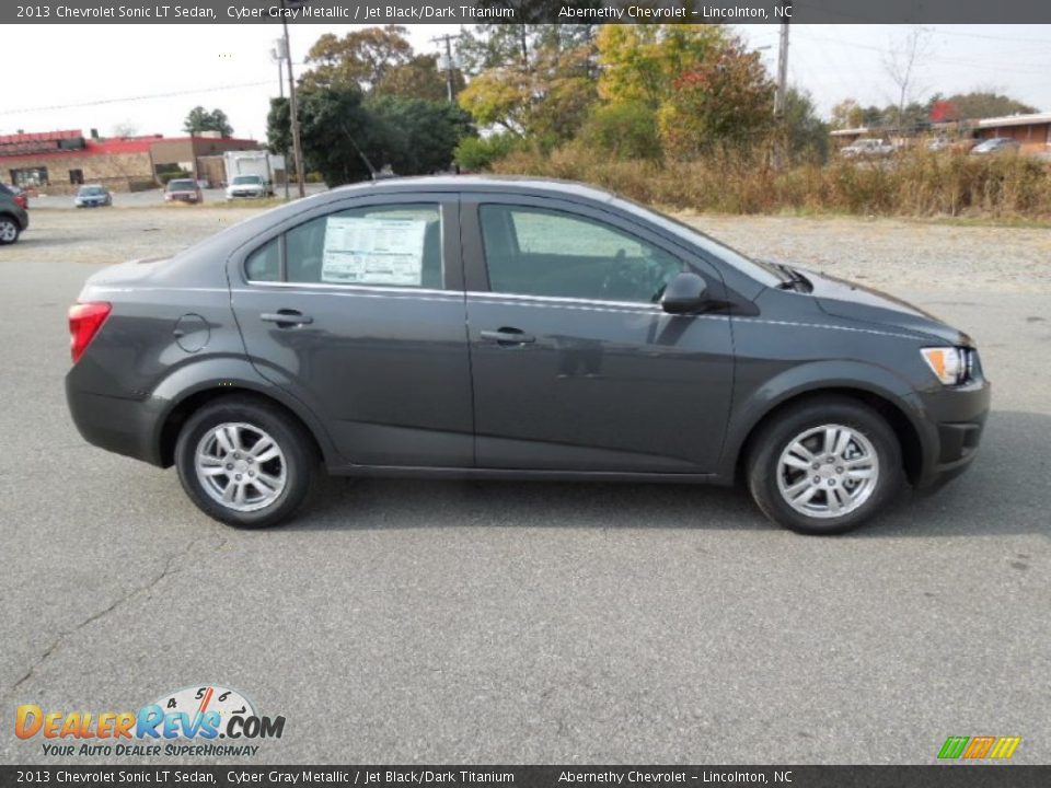 2013 Chevrolet Sonic LT Sedan Cyber Gray Metallic / Jet Black/Dark Titanium Photo #7