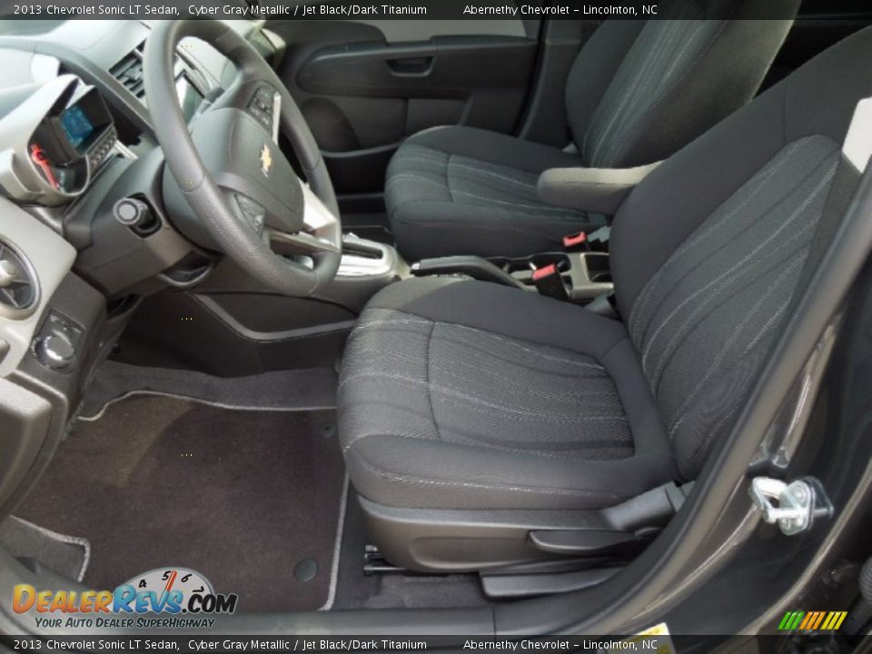 2013 Chevrolet Sonic LT Sedan Cyber Gray Metallic / Jet Black/Dark Titanium Photo #8