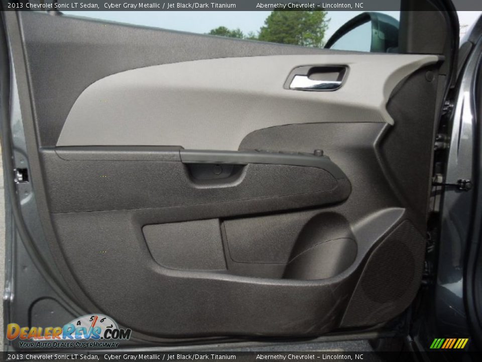 2013 Chevrolet Sonic LT Sedan Cyber Gray Metallic / Jet Black/Dark Titanium Photo #10