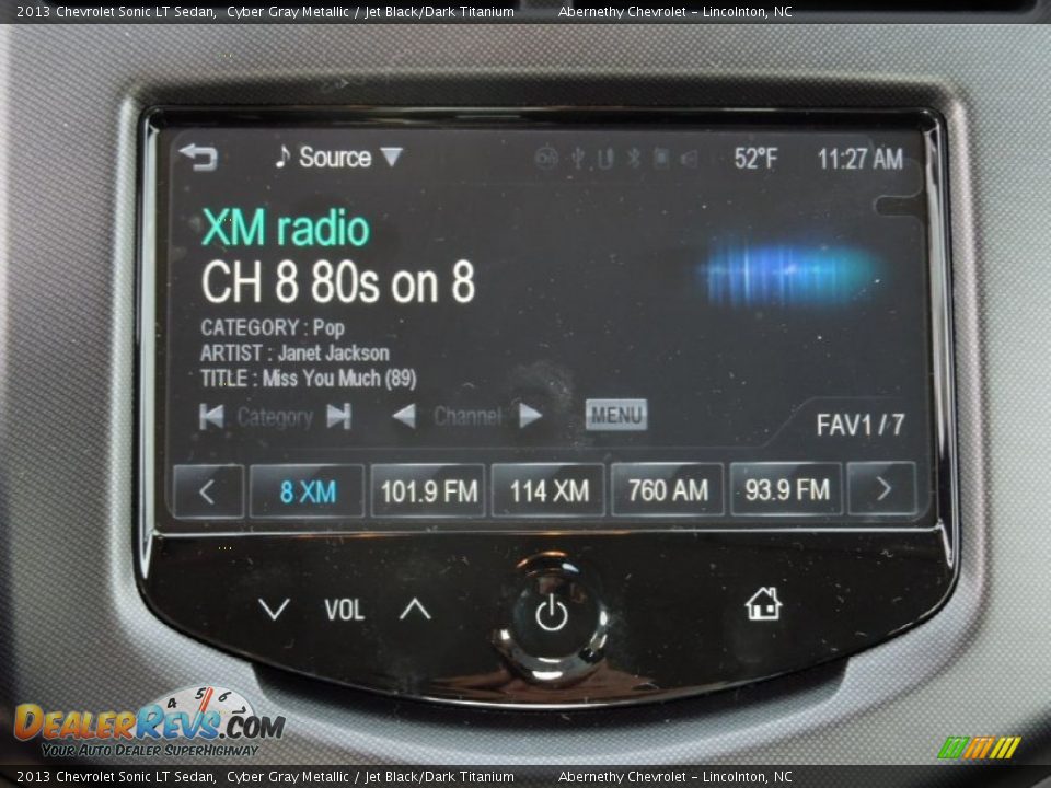 2013 Chevrolet Sonic LT Sedan Cyber Gray Metallic / Jet Black/Dark Titanium Photo #14