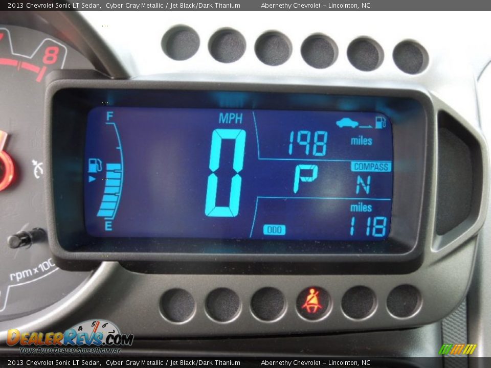 2013 Chevrolet Sonic LT Sedan Cyber Gray Metallic / Jet Black/Dark Titanium Photo #16