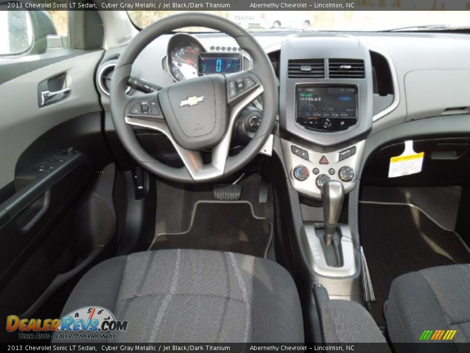 2013 Chevrolet Sonic LT Sedan Cyber Gray Metallic / Jet Black/Dark Titanium Photo #18