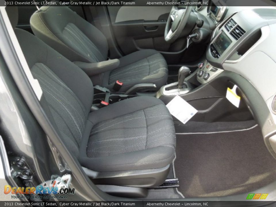 2013 Chevrolet Sonic LT Sedan Cyber Gray Metallic / Jet Black/Dark Titanium Photo #22
