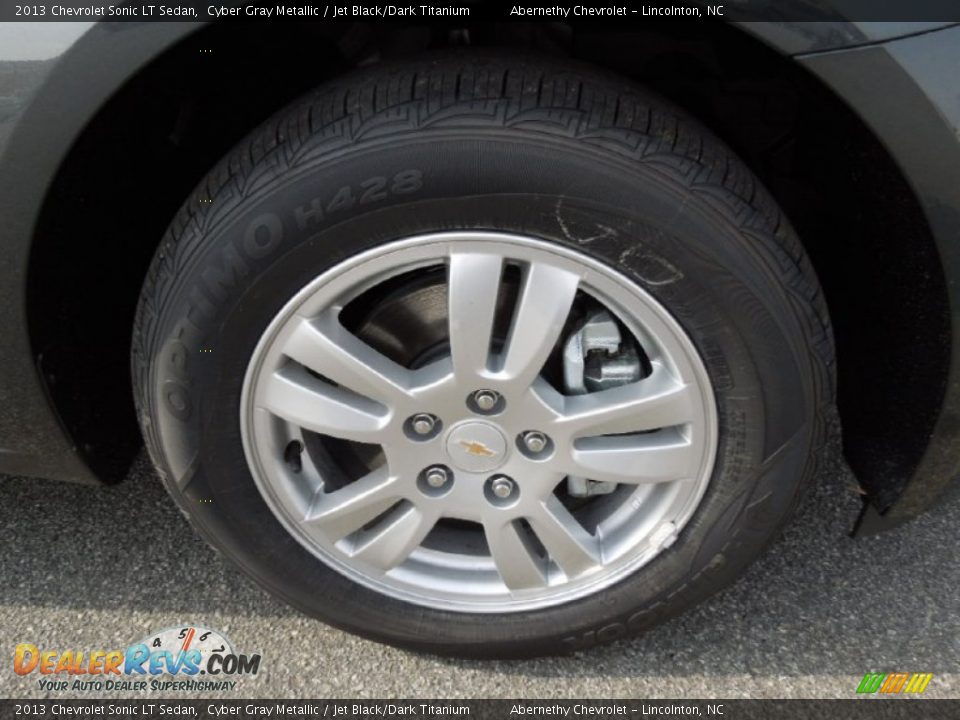 2013 Chevrolet Sonic LT Sedan Cyber Gray Metallic / Jet Black/Dark Titanium Photo #25