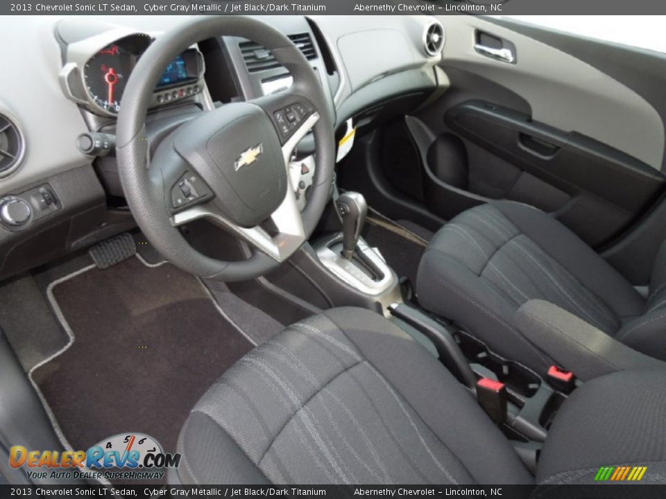 2013 Chevrolet Sonic LT Sedan Cyber Gray Metallic / Jet Black/Dark Titanium Photo #27
