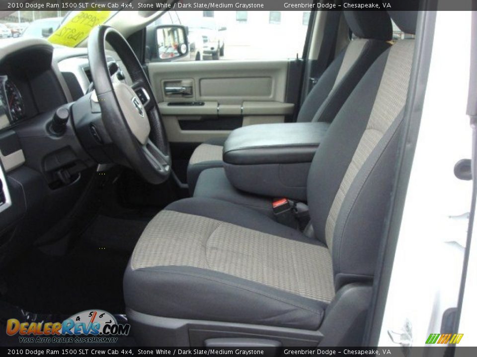 2010 Dodge Ram 1500 SLT Crew Cab 4x4 Stone White / Dark Slate/Medium Graystone Photo #9