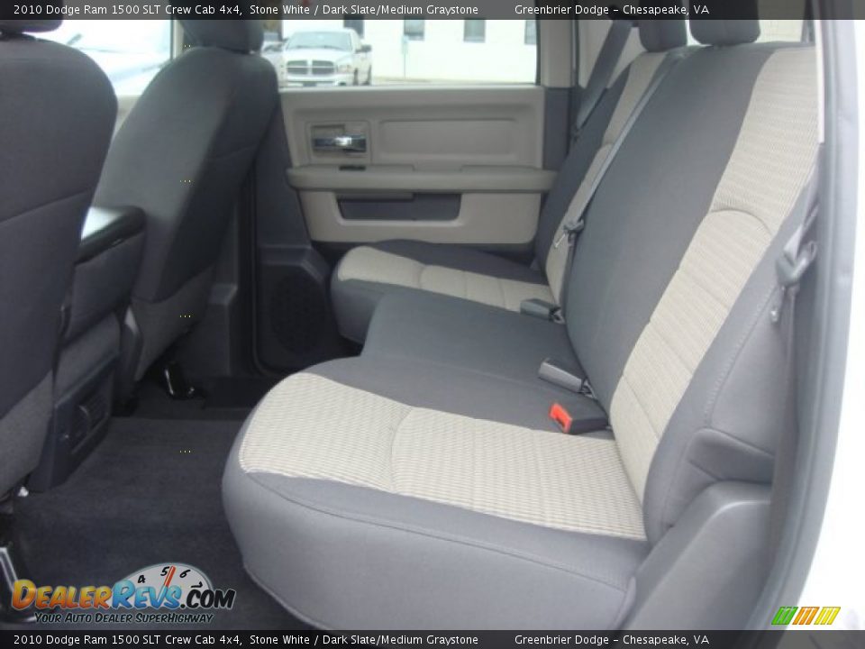 2010 Dodge Ram 1500 SLT Crew Cab 4x4 Stone White / Dark Slate/Medium Graystone Photo #10