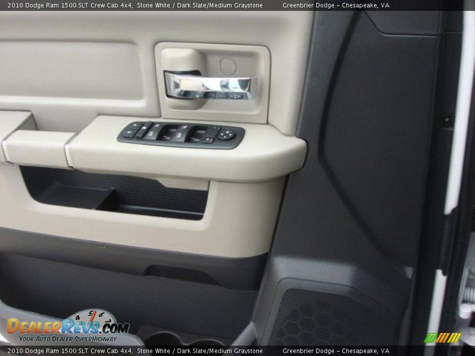 2010 Dodge Ram 1500 SLT Crew Cab 4x4 Stone White / Dark Slate/Medium Graystone Photo #15