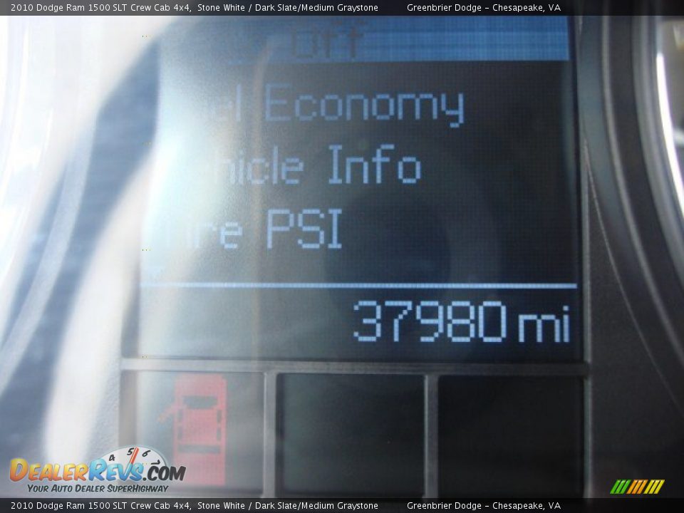 2010 Dodge Ram 1500 SLT Crew Cab 4x4 Stone White / Dark Slate/Medium Graystone Photo #18