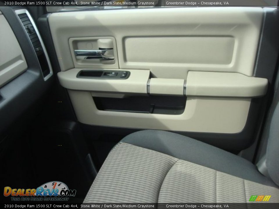 2010 Dodge Ram 1500 SLT Crew Cab 4x4 Stone White / Dark Slate/Medium Graystone Photo #20