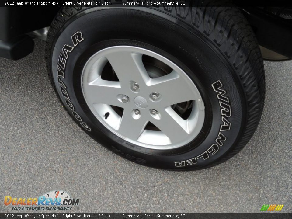 2012 Jeep Wrangler Sport 4x4 Bright Silver Metallic / Black Photo #11