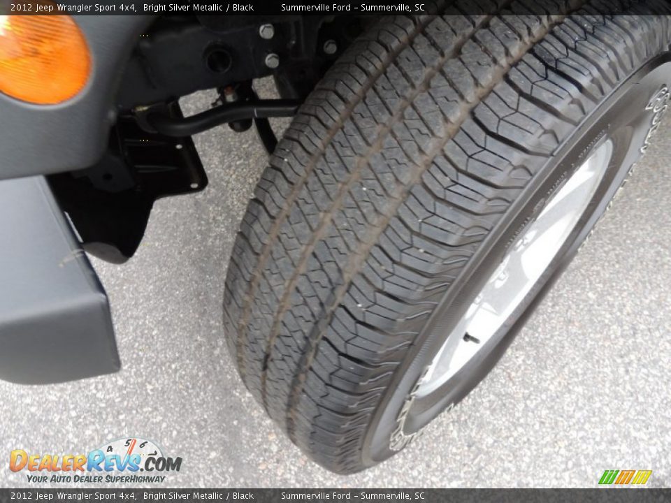 2012 Jeep Wrangler Sport 4x4 Bright Silver Metallic / Black Photo #12