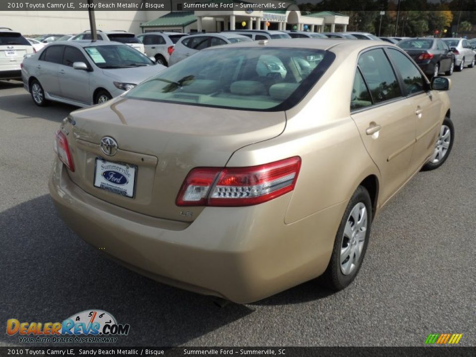 2010 Toyota Camry LE Sandy Beach Metallic / Bisque Photo #13