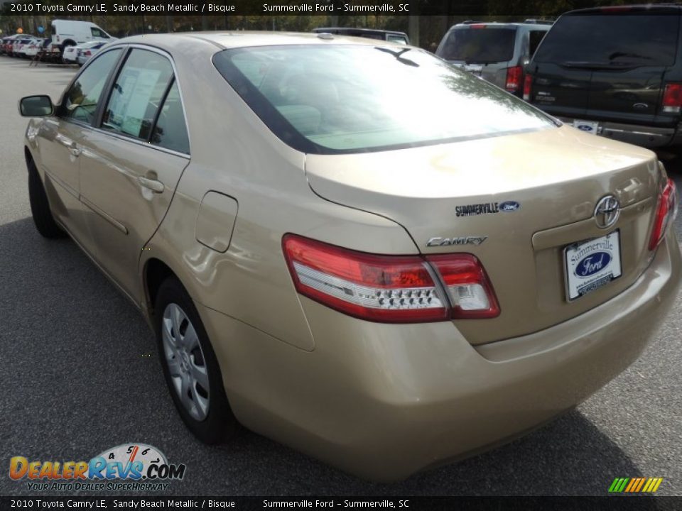 2010 Toyota Camry LE Sandy Beach Metallic / Bisque Photo #15